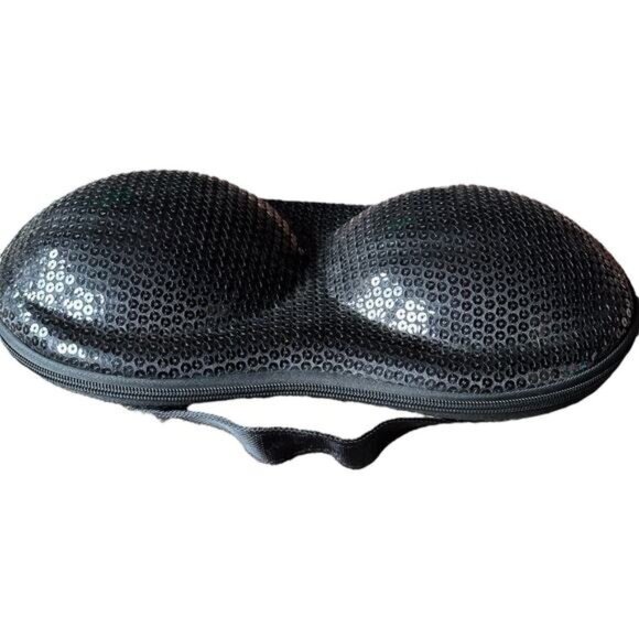 Black Sequin Accessories Women's Travel Storage Bag for Intimate Garments - Picture 8 of 11